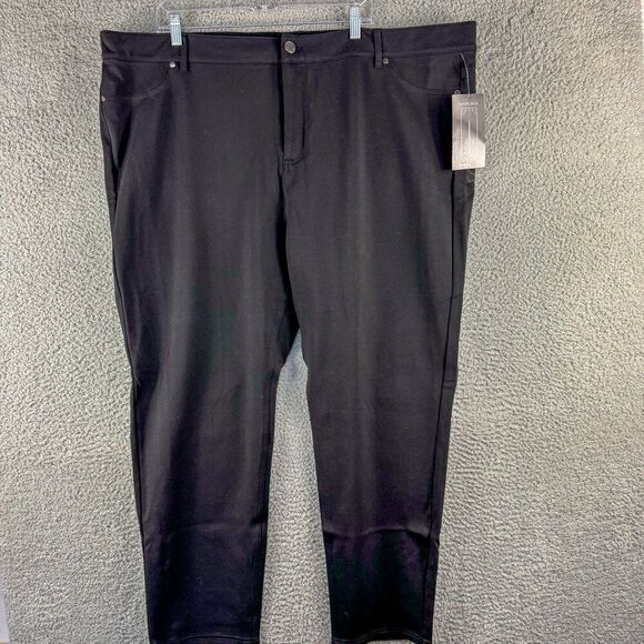 New Avenue Ponte Jeans Womens 28 Average Black High Rise Stretch Office NWT‎ $60 - Picture 1 of 15